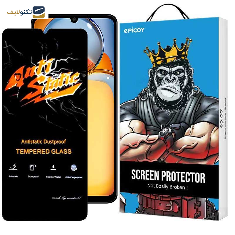 محافظ صفحه نمایش اپیکوی مدل Antistatic Dustproof مناسب برای گوشی موبایل شیائومی Redmi 13C 4G / Poco C65 - Epicoy Antistatic Dustproof Screen Protector For Xiaomi Redmi 13C 4G / Poco C65